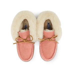 Land’s End Women’s Shearling Bootie Slippers NWT